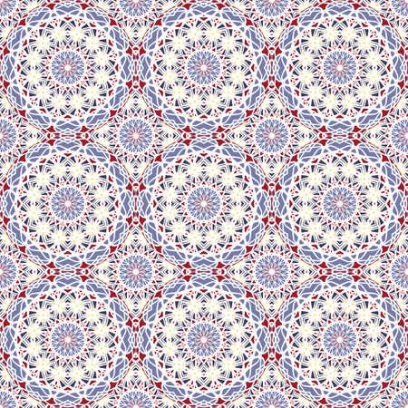Seamless pattern. Vintage decorative elements. Abstract background. Islam, Arabic, Indian, ottoman motifs.のイラスト素材