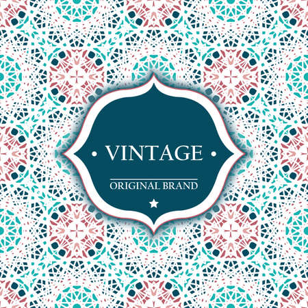 Card. Vintage decorative elements. Ornamental floral business cards, oriental pattern, vector illustration. Islam, Arabic, Indian, turkish, pakistan, chinese, ottoman motifs.のイラスト素材