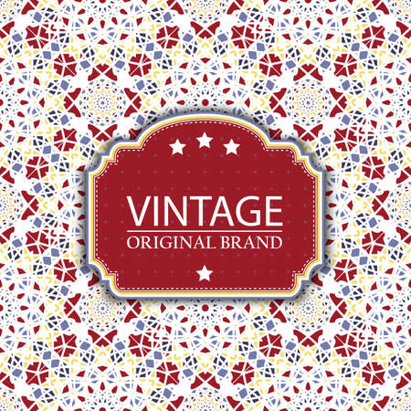 Card. Vintage decorative elements. Ornamental floral business cards, oriental pattern, vector illustration. Islam, Arabic, Indian, turkish, pakistan, chinese, ottoman motifs.のイラスト素材