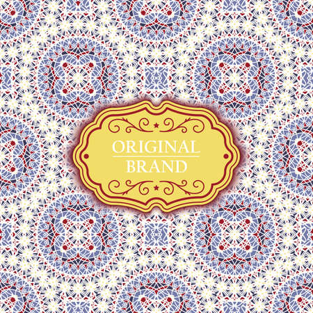 Card. Vintage decorative elements. Ornamental floral business cards, oriental pattern, vector illustration. Islam, Arabic, Indian, turkish, pakistan, chinese, ottoman motifs.のイラスト素材
