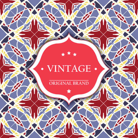 Card. Vintage decorative elements. Ornamental floral business cards, oriental pattern, vector illustration. Islam, Arabic, Indian, turkish, pakistan, chinese, ottoman motifs.のイラスト素材