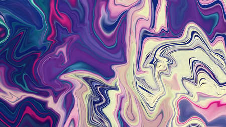 Abstract colorful acrylic pour. Paint pour art. Liquid marble surfaces pattern texture. illustration.の写真素材