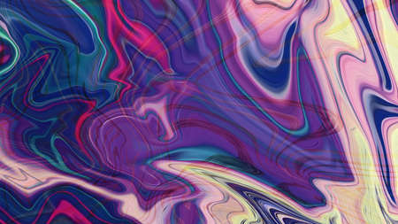 Abstract colorful acrylic pour. Paint pour art. Liquid marble surfaces pattern texture. illustration.の写真素材