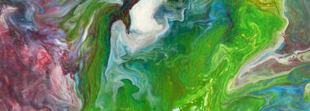 Colourful marble abstract acrylic background. liquid marble acrylic artwork texture. Trendy.の写真素材