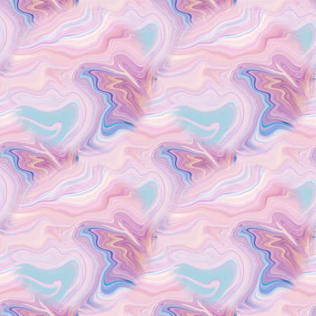 liquid and fluid marble texture, seamless pattern, colourful pastel paint, mix colors, abstract background.の写真素材