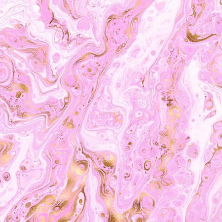 Abstract art, fluid pour painting, marble background, liquid and fluid marbled texture, acrylic pouring.の写真素材