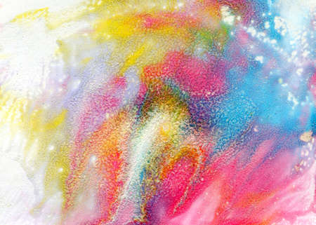 Abstract acrylic splash paint background. Splash of ink painting. Abstract paint texture on canvas. bright pastel colors.の写真素材