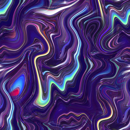 Seamless pattern with liquid and fluid marble texture, colorful bright paint, mix colors, abstract background.の写真素材