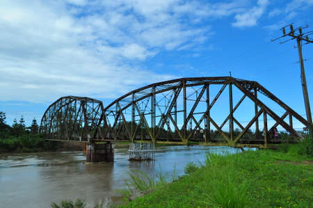 Old Railroad Bridge in the border between Costa Rica and Panamaの写真素材