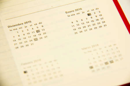 Agenda Calendarの写真素材