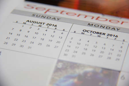 calendarの写真素材