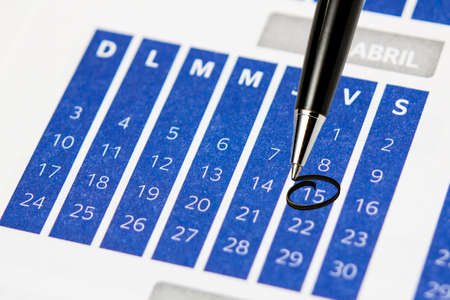 Calendar dateの写真素材