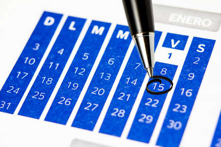 Calendar dateの写真素材