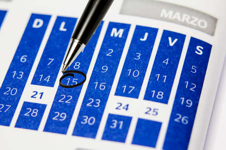 Calendar dateの写真素材