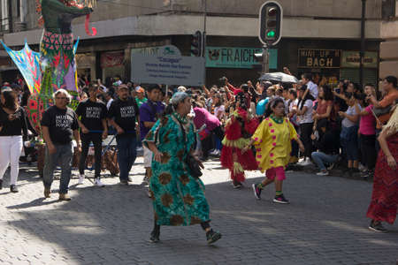 Alebrijes parade through the streets of downtown Mexico City, capital of Mexico on October 19, 2019.のeditorial素材