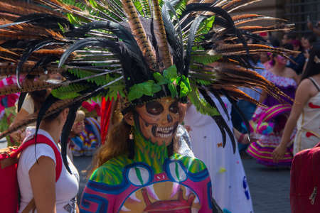 Alebrijes parade through the streets of downtown Mexico City, capital of Mexico on October 19, 2019.