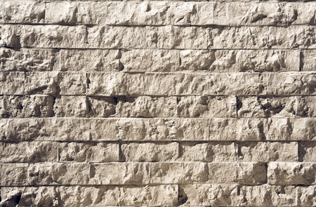 Wall of stony bricksの写真素材