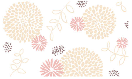 Flower pattern background materialのイラスト素材