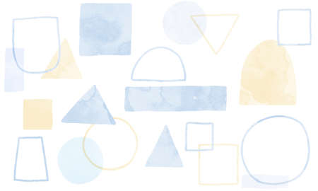 Watercolor material with a soft impressionの写真素材