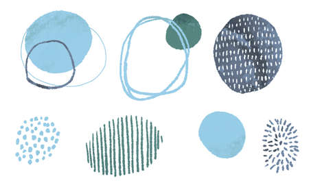 Hand drawn shapes background vectorの写真素材