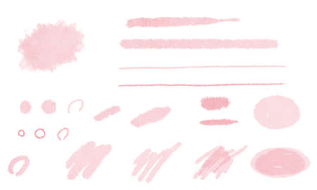 watercolor material illustの写真素材