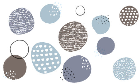 Mid Century modern geometric shapesのイラスト素材
