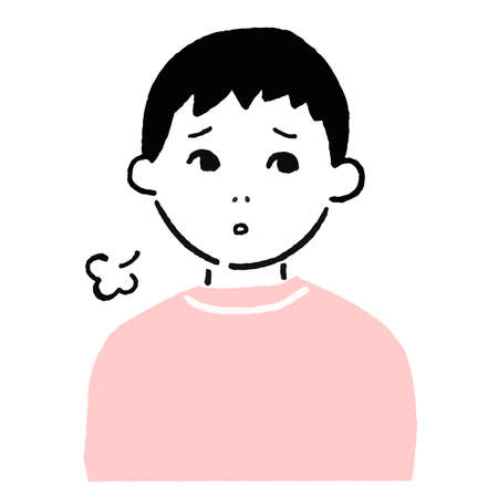 Men's facial expression icon illustrationのイラスト素材
