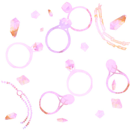 Watercolor flower background vector illustrationのイラスト素材