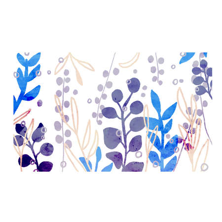 Scandinavian watercolor background vectorのイラスト素材