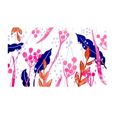 Scandinavian watercolor background vectorのイラスト素材