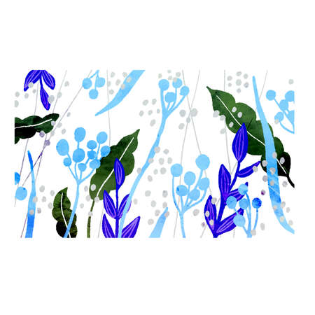 Scandinavian watercolor background vectorのイラスト素材