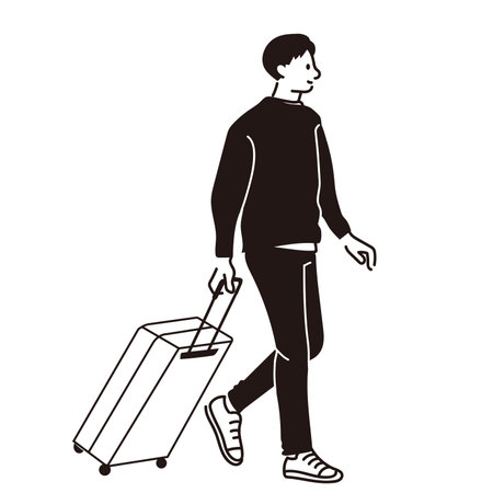 Men who travelのイラスト素材