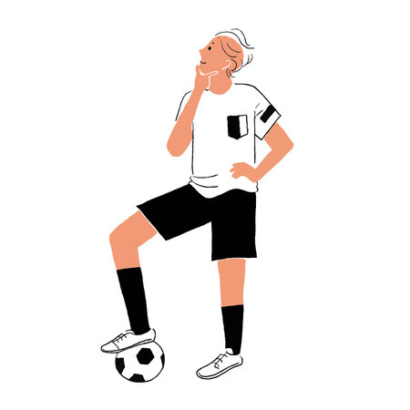 Clip art of soccer playerのイラスト素材