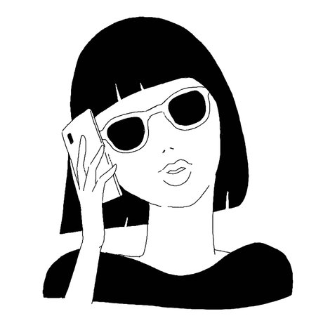 beautiful woman with sunglasses talking on the phone over white background, vector illustrationのイラスト素材