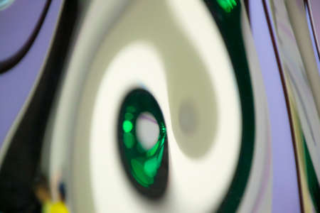 Game color with light reflection curve mirrorsの写真素材