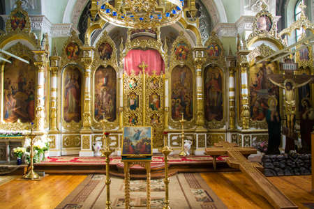 Interior decoration and painting of the Christian churchのeditorial素材