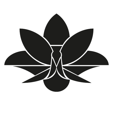 Vector Stylish Abstract Silhouette Peacock Iconのイラスト素材