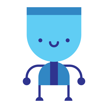 Cartoon robot illustration.のイラスト素材