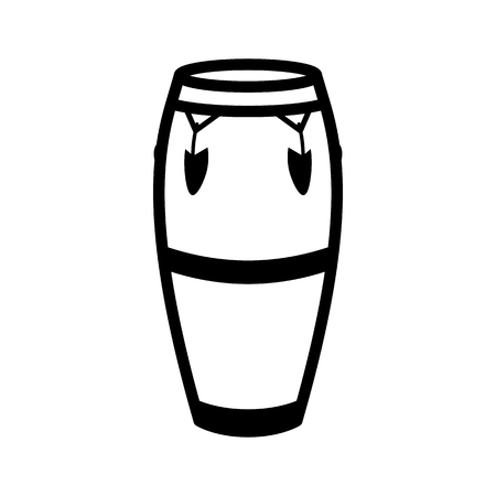 Vector Conga Icon Isolated On White Backgroundのイラスト素材