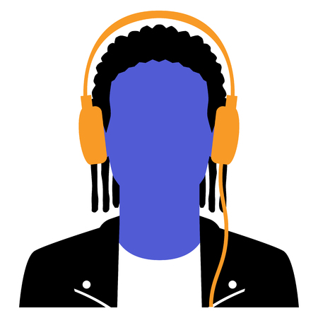 Vector Avatar Character Isolated On White Backgroundのイラスト素材