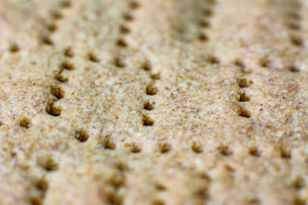 A crust of homemade whole wheat pie or rye bread.