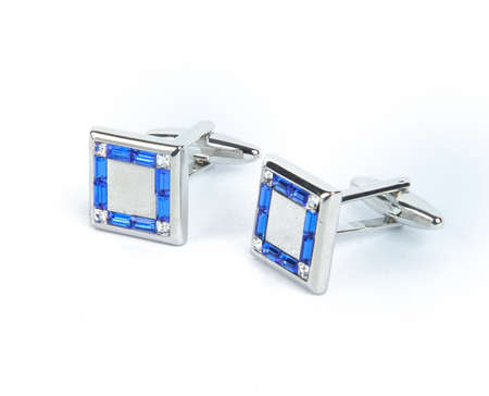 Pair of Cufflinks Isolated