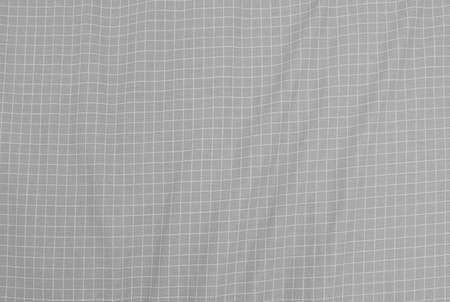 Fabric Texture, Detail of Gray and White Lumberjack Plaid Towel or Napkin Pattern Background.の写真素材