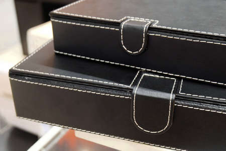 Stack of Office Organize Boxes or Archive Boxes Used for Storing Paper, Media and Accessories.