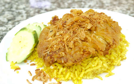 Cuisine and Food, Chicken Biryani or Basmati Rice Seasoned with Chicken and Spice. One of The Most...