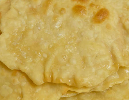 Cuisine and Food, Close Up of Traditional Indian Flat Bread of 
Chapati Roti, Chapathi, Fulka,...
