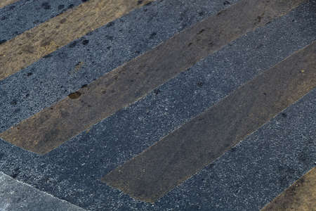 Background Pattern, Dirty Asphalt Road or Tarmac Road Texture with Yellow Line Symbol. Copy Space...