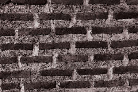 Background Pattern, The Horizontal Black Brick Wall Background or Texture.