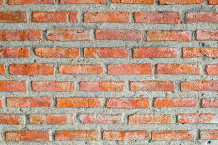 Background Pattern, The Horizontal Red Brick Wall Background or Texture.の写真素材