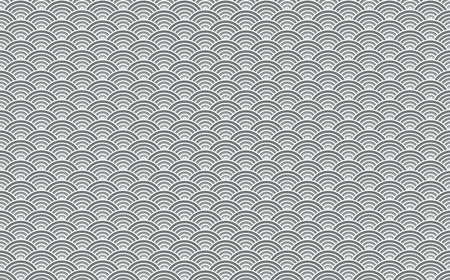 Silver Vector Illustration Wave Pattern Background.のイラスト素材
